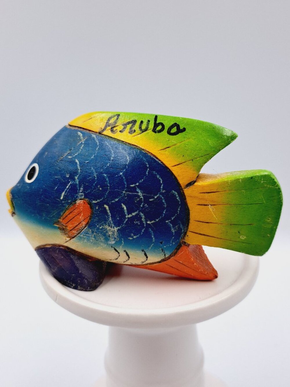 Aruba Carved Drift Wood Tropical Fish